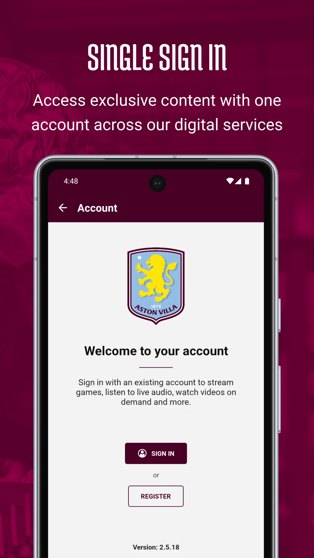 Aston Villa screenshot